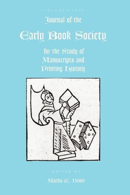 Produktbild: Journal of the Early Book Society Vol 9