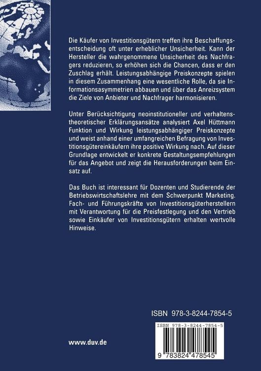 Produktbild: Leistungsabh&auml;ngige Preiskonzepte im Investitionsg&uuml;tergesch&auml;ft