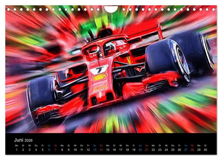 Produktbild: Rote Renner aus Italien (Wandkalender 2026 DIN A4 quer), CALVENDO Monatskalender
