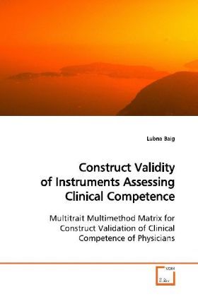 Produktbild: Baig, L: Construct Validity of Instruments Assessing Clinica