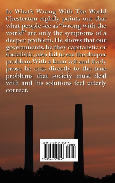 Produktbild: What's Wrong with the World - A Provocative Defense of Family, Freedom, Tradition, and the Ordinary Life