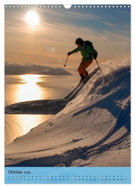 Produktbild: Endlich wieder Skifahren (Wandkalender 2026 DIN A3 hoch), CALVENDO Monatskalender
