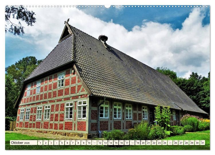 Produktbild: Rotenburg - Die bunte Stadt an der W&uuml;mme (hochwertiger Premium Wandkalender 2026 DIN A2 quer), Kunstdruck in Hochglanz