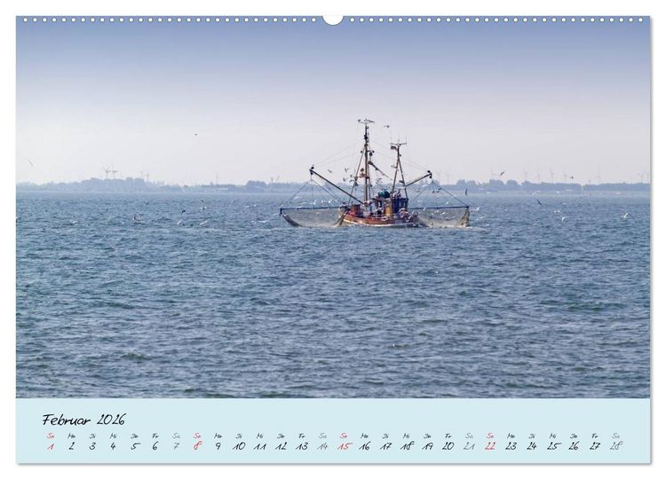 Produktbild: Nordsee &ndash; D&uuml;nen, Sand, Wasser und Wolken (hochwertiger Premium Wandkalender 2026 DIN A2 quer), Kunstdruck in Hochglanz