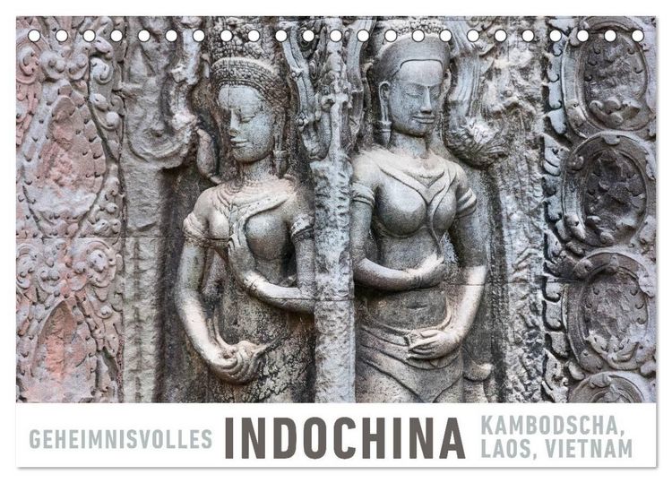 Produktbild: Geheimnisvolles Indochina Kambodscha, Laos, Vietnam (Tischkalender 2027 DIN A5 quer), CALVENDO Monatskalender
