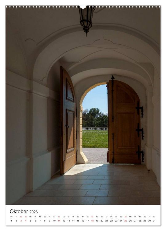 Produktbild: Schloss Hof &ndash; Die Perle unter den Marchfeldschl&ouml;ssern (hochwertiger Premium Wandkalender 2026 DIN A2 hoch), Kunstdruck in Hochglanz