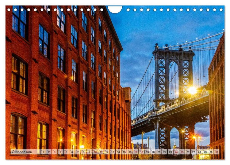 Produktbild: New York - United States of America (Wandkalender 2026 DIN A4 quer), CALVENDO Monatskalender