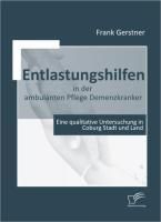 Produktbild: Entlastungshilfen in der ambulanten Pflege Demenzkranker
