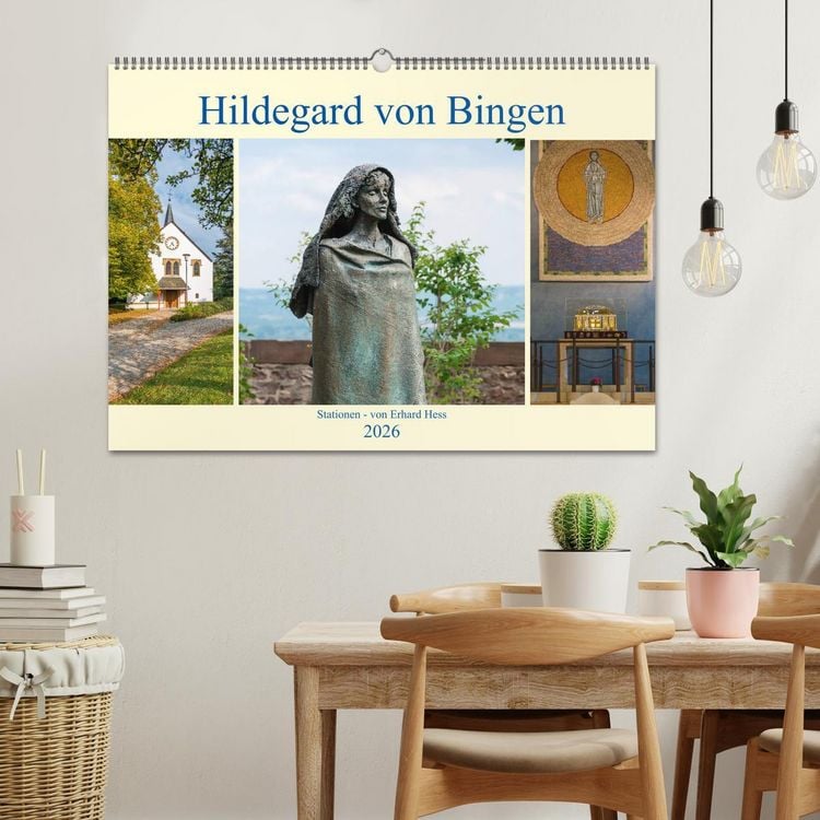 Produktbild: Hildegard von Bingen - Stationen (Wandkalender 2026 DIN A2 quer), CALVENDO Monatskalender