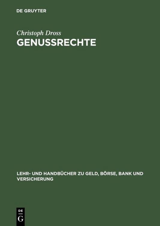 Produktbild: Genussrechte