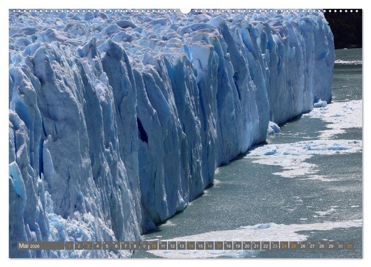 Produktbild: Patagonien, Gletscher, Berge und unendliche Weiten (Wandkalender 2026 DIN A2 quer), CALVENDO Monatskalender