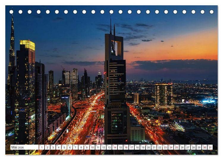Produktbild: Dubai - Das achte Weltwunder (Tischkalender 2026 DIN A5 quer), CALVENDO Monatskalender