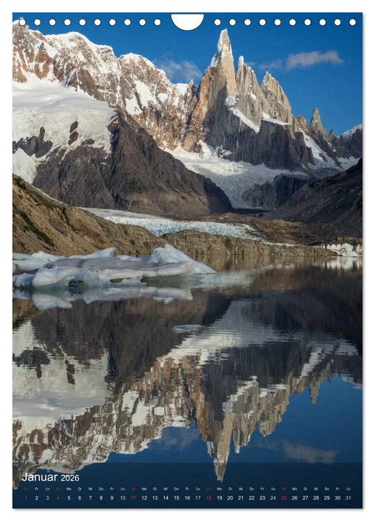 Produktbild: Magische Berge Patagoniens: Cerro Torre (Wandkalender 2026 DIN A4 hoch), CALVENDO Monatskalender