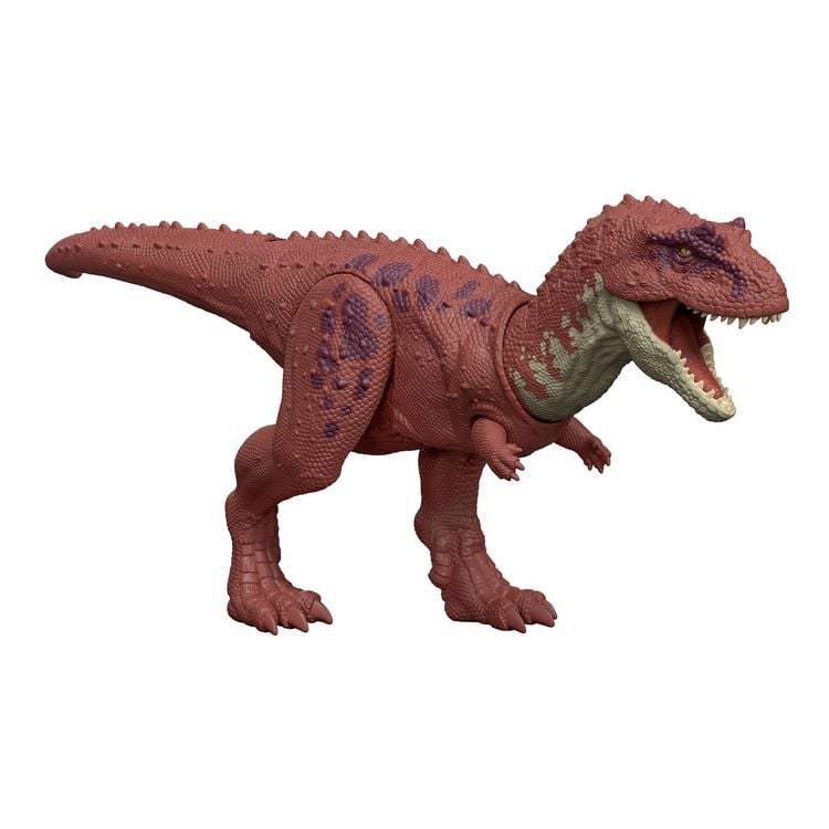 Produktbild: Jurassic World: Die Wiedergeburt Wild Roar Aucasaurus-Dinosaurierspielzeug mit schwanzgesteuertem Beißangriff und Brüllgeräusch