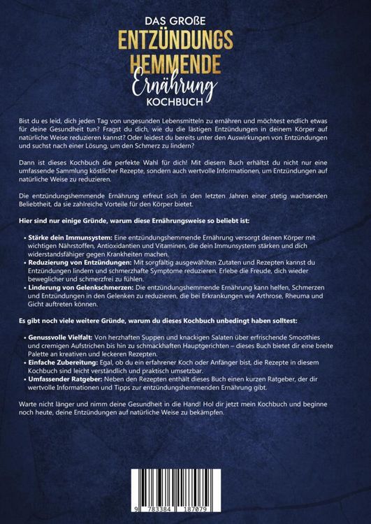 Produktbild: Das gro&szlig;e Entz&uuml;ndungshemmende Ern&auml;hrung Kochbuch