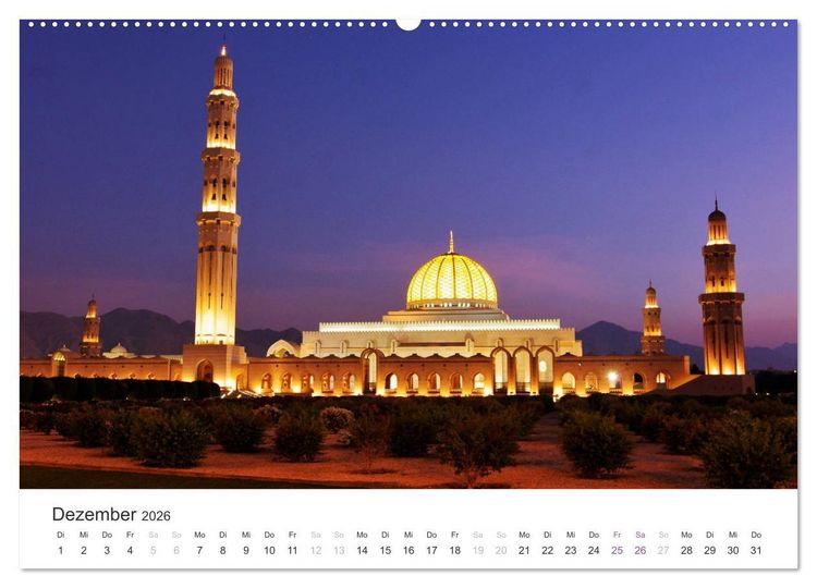 Produktbild: Oman - Arabiens Zauberwelt (Wandkalender 2026 DIN A2 quer), CALVENDO Monatskalender