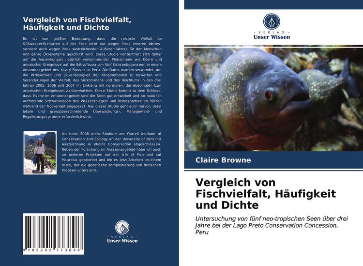 Produktbild: Vergleich von Fischvielfalt, H&auml;ufigkeit und Dichte
