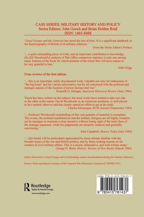 Produktbild: Lloyd George and the Generals