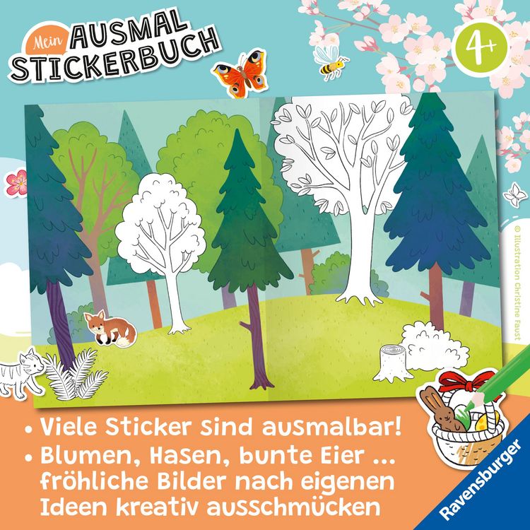 Produktbild: Mein Ausmalstickerbuch - Fr&uuml;hling
