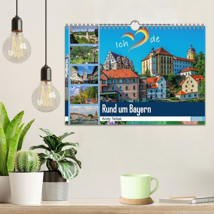 Produktbild: Rund um Bayern (Wandkalender 2026 DIN A4 quer), CALVENDO Monatskalender