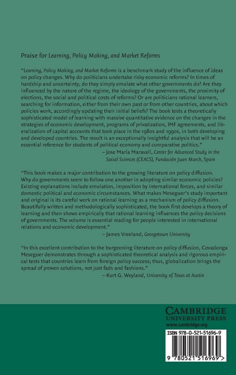 Produktbild: Learning, Policy Making, and Market Reforms