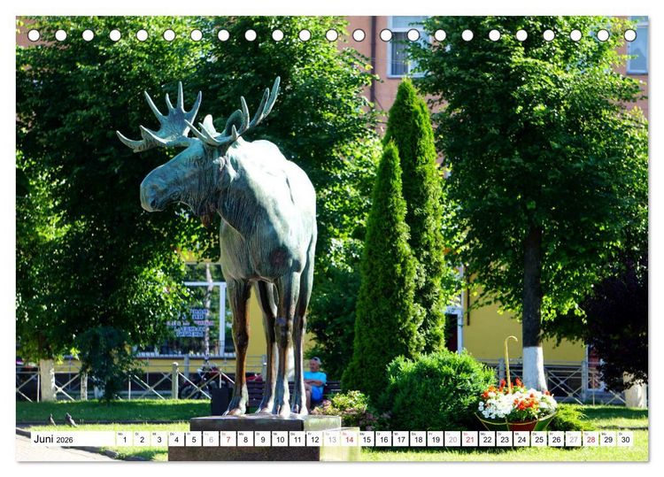 Produktbild: Gumbinnen - Gussew. Das neue Gesicht einer alten Stadt (Tischkalender 2026 DIN A5 quer), CALVENDO Monatskalender