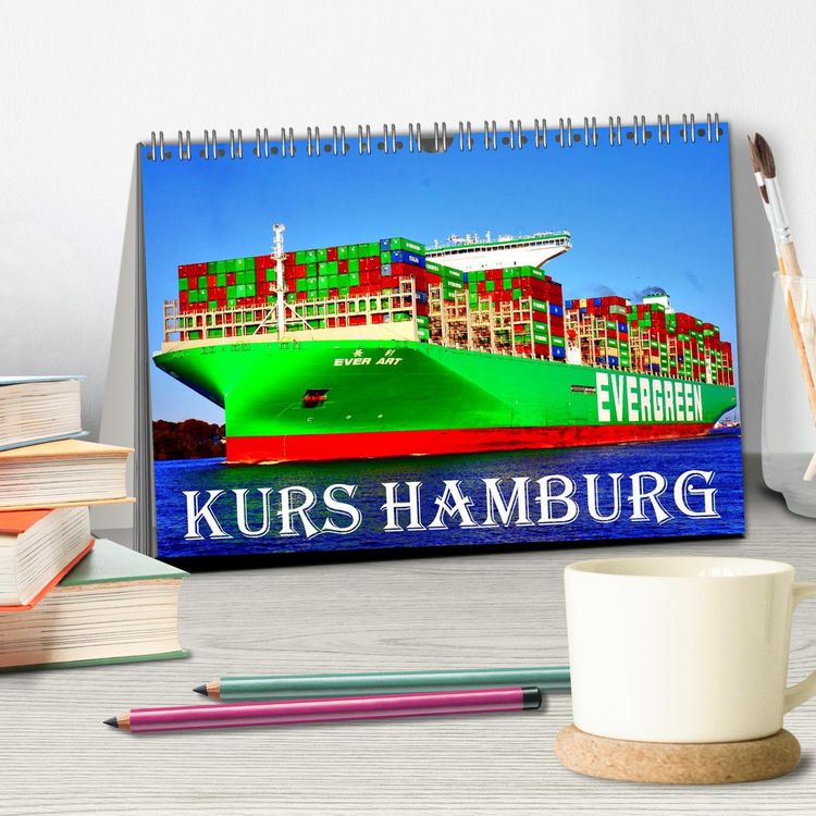 Produktbild: KURS HAMBURG (Tischkalender 2026 DIN A5 quer), CALVENDO Monatskalender