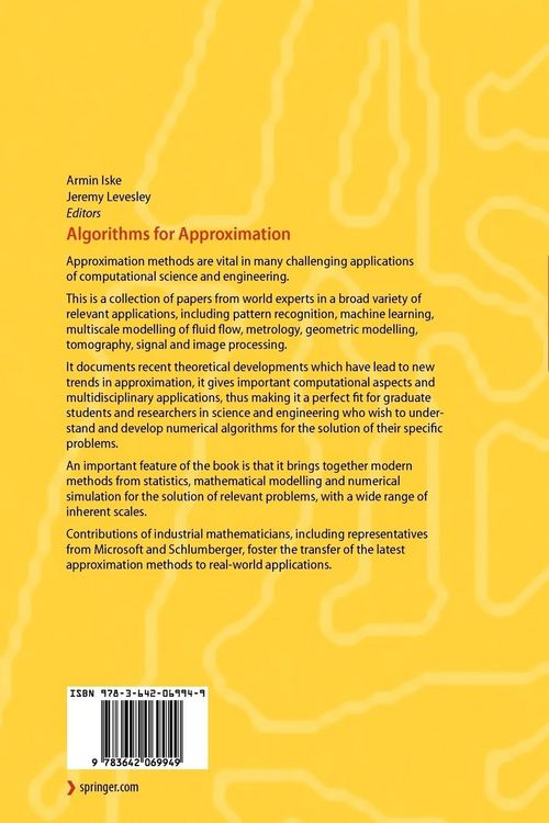 Produktbild: Algorithms for Approximation