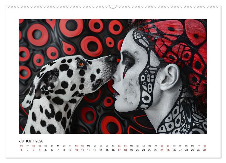 Produktbild: Dalmatinergirls (Wandkalender 2026 DIN A2 quer), CALVENDO Monatskalender