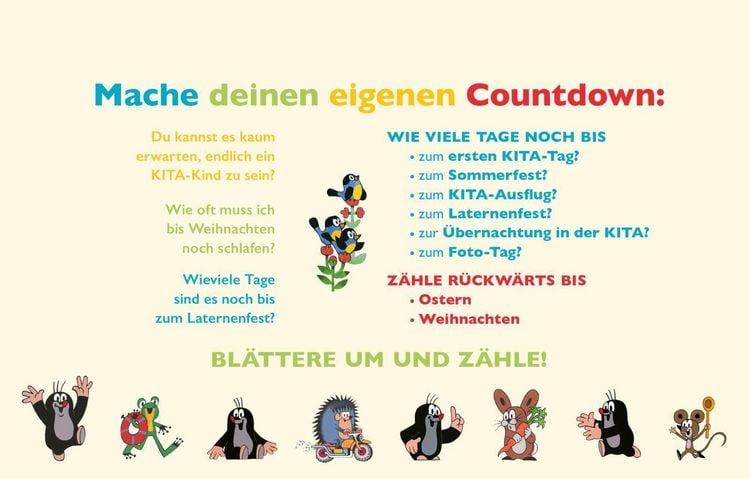 Produktbild: Der kleine Maulwurf Countdown f&uuml;r die Kita