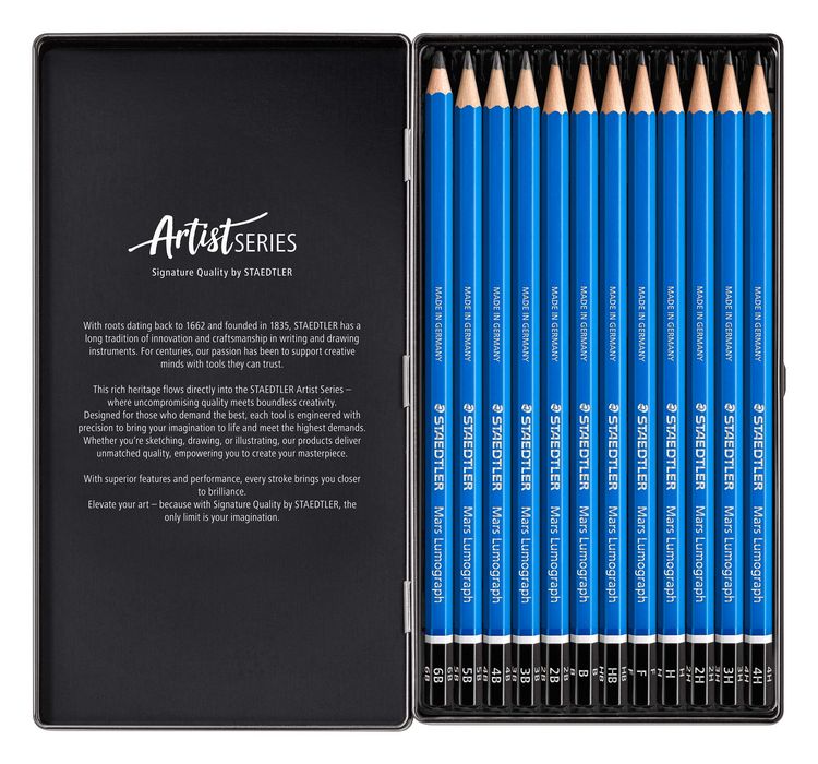 Produktbild: STAEDTLER Zeichenbleistift Mars Lumograph 12er Set