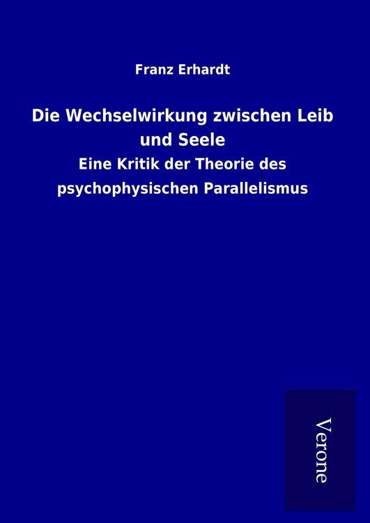 Produktbild: Die Wechselwirkung zwischen Leib und Seele