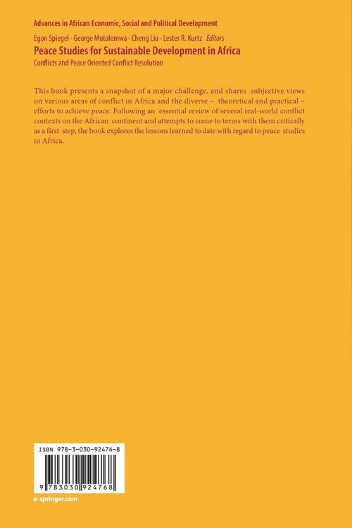 Produktbild: Peace Studies for Sustainable Development in Africa