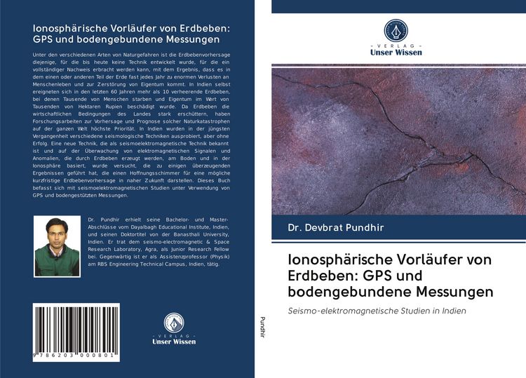 Produktbild: Ionosph&auml;rische Vorl&auml;ufer von Erdbeben: GPS und bodengebundene Messungen