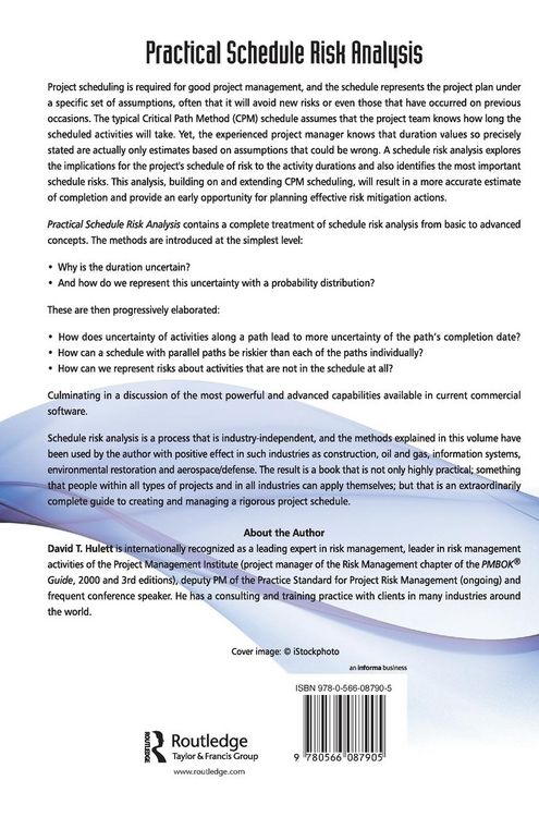 Produktbild: Practical Schedule Risk Analysis