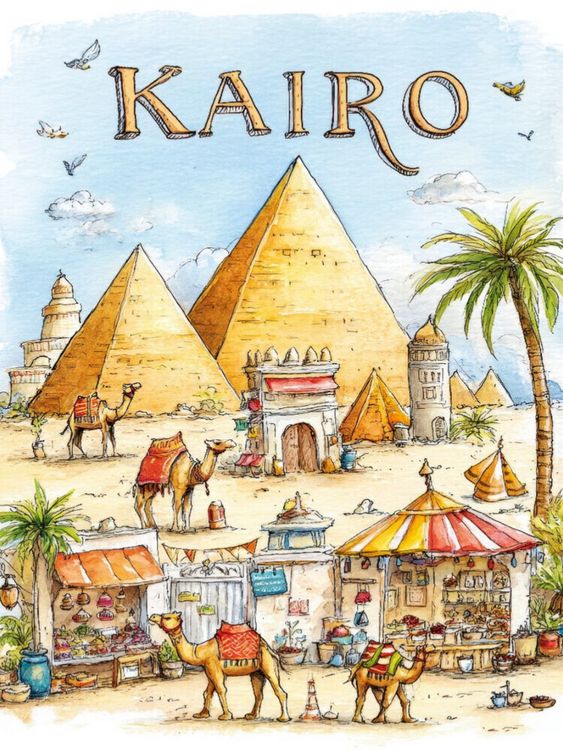 Produktbild: CALVENDO Puzzle Kairo | 1000 Teile Lege-Gr&ouml;&szlig;e 64x48cm Foto-Puzzle f&uuml;r gl&uuml;ckliche Stunden