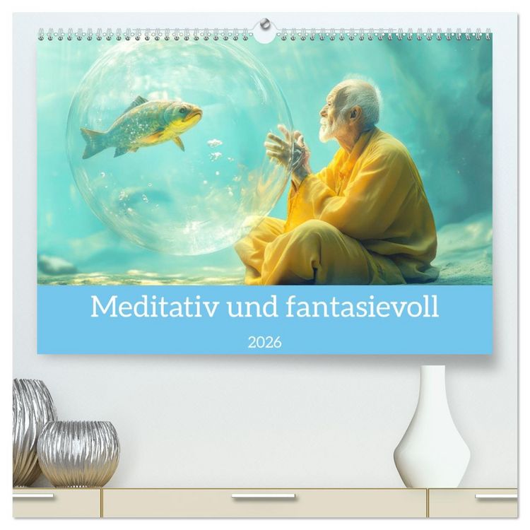 Produktbild: Meditativ und fantasievoll (hochwertiger Premium Wandkalender 2026 DIN A2 quer), Kunstdruck in Hochglanz