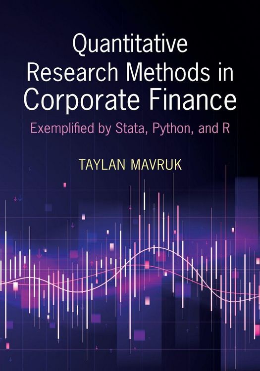 Produktbild: Quantitative Research Methods in Corporate Finance