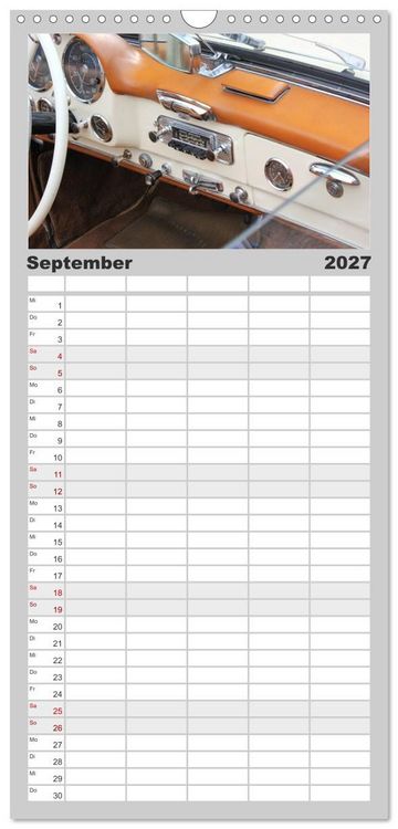 Produktbild: Familienplaner 2027 - Der SL - &Auml;sthetik pur von Mercedes Benz mit 5 Spalten (Wandkalender, 21 x 45 cm) CALVENDO