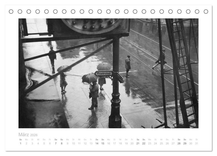 Produktbild: Die Friedrichstrasse - Legend&auml;re Luxusmeile von Berlin (Tischkalender 2026 DIN A5 quer), CALVENDO Monatskalender