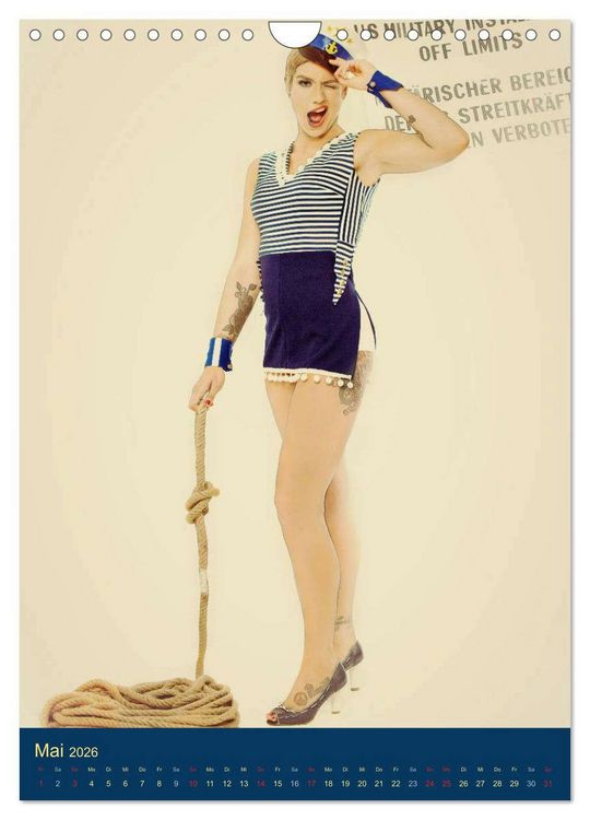 Produktbild: PinUp Girls 50er Jahre (Wandkalender 2026 DIN A4 hoch), CALVENDO Monatskalender