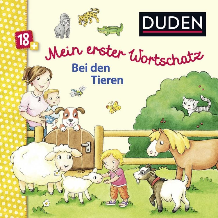 Produktbild: Duden 18+: Mein erster Wortschatz Bei den Tieren