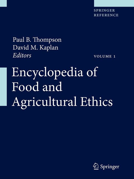 Produktbild: Encyclopedia of Food and Agricultural Ethics