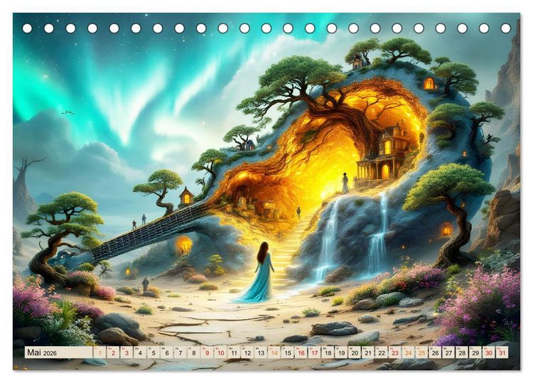 Produktbild: Gitarrenhorizonte (Tischkalender 2026 DIN A5 quer), CALVENDO Monatskalender