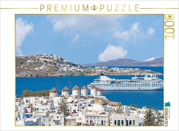Produktbild: CALVENDO Puzzle Ein Motiv aus dem Kalender Stadt Mykonos - Impressionen | 1000 Teile Lege-Gr&ouml;&szlig;e 64x48cm Foto-Puzzle f&uuml;r gl&uuml;ckliche Stunden