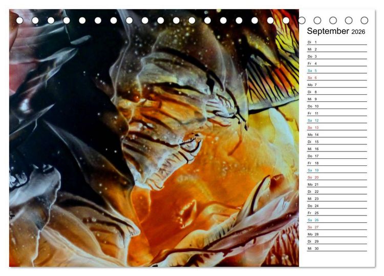 Produktbild: Kalender / Fantastische Encaustic (Tischkalender 2026 DIN A5 quer), CALVENDO Monatskalender