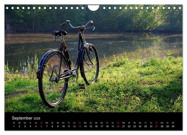 Produktbild: Mit dem Fahrrad durch 2026 (Wandkalender 2026 DIN A4 quer), CALVENDO Monatskalender