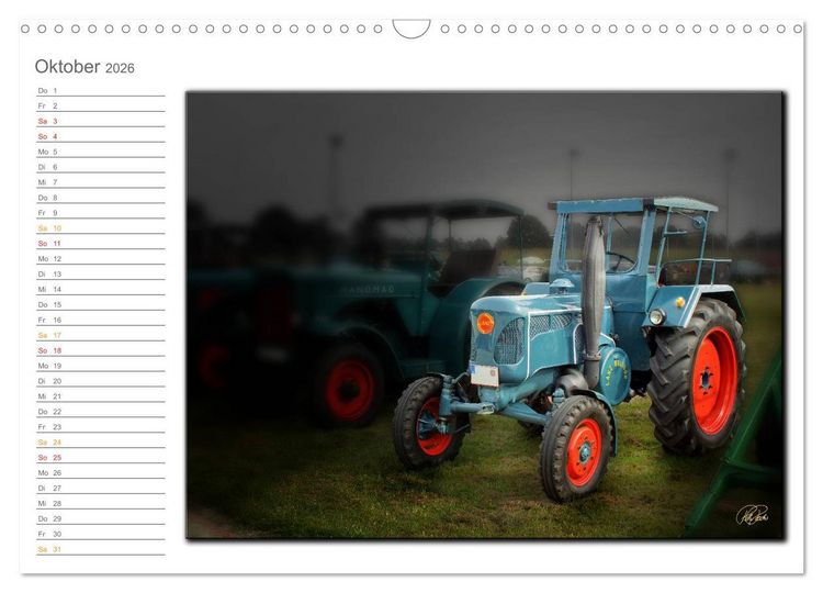 Produktbild: Oldtimer - geliebte Trecker (Wandkalender 2026 DIN A3 quer), CALVENDO Monatskalender
