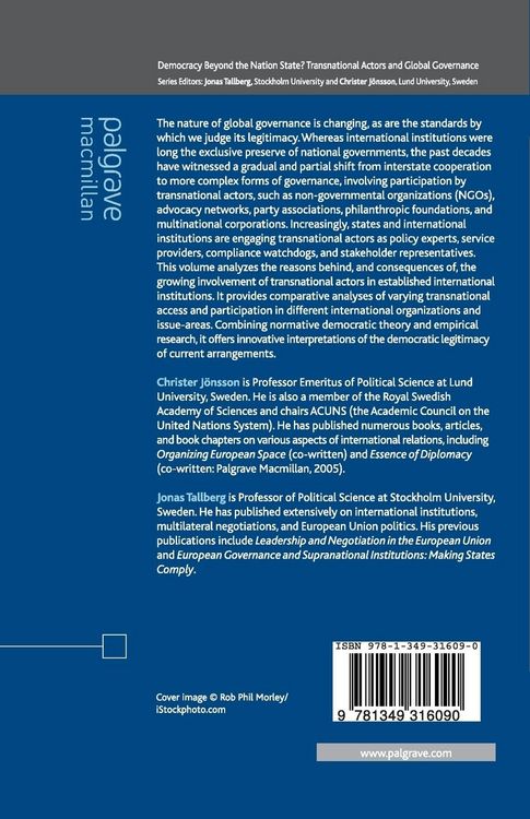 Produktbild: Transnational Actors in Global Governance