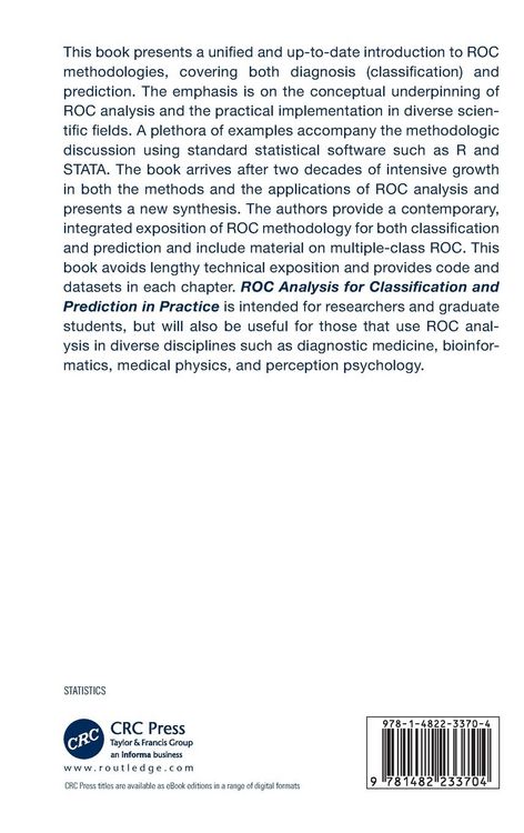 Produktbild: ROC Analysis for Classification and Prediction in Practice